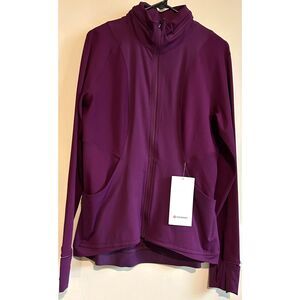 NEW! Lululemon Far and Free Women's Zip Jacket with Hood Purple NWT Size 12